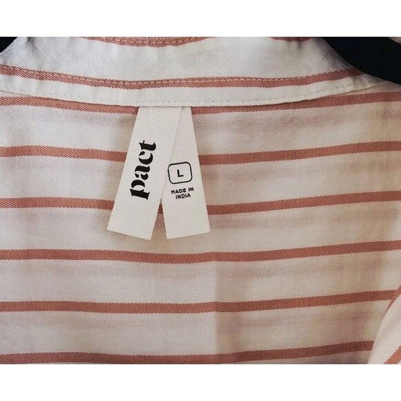 Pact Pink Striped Midi Dress - Picture 3 of 9